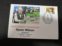 8-5-2024 (4 Z 27) Snooker World Champion 2023 - Kyren Wilson World Champion With Snooker Stamp (6-5-2024) - Unclassified