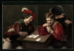 AK Der Falschspieler, Gemälde Von Caravaggio  - Cartes à Jouer