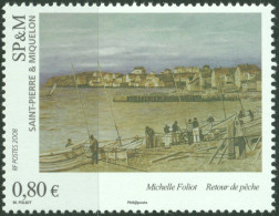 F-EX50347 SAINT PIERRE ET MIQUELON MNH 2007 ART PAINTING MICHELLE FOLIOT.  - Unused Stamps
