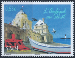 F-EX50340 SAINT PIERRE ET MIQUELON MNH 2006 ART PAINTING CHURCH & SHIP.  - Unused Stamps