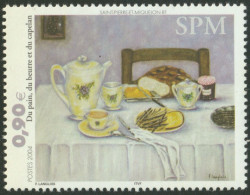 F-EX50331 SAINT PIERRE ET MIQUELON MNH 2004 ART PAINTING TABLE & FOOD.  - Nuovi