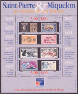 F-EX49847 SAINT PIERRE ET MIQUELON MNH 1999 HISTORIC EVENTS VISIT DE GAULLE.  - Unused Stamps