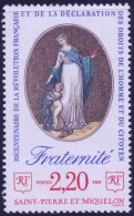 F-EX50301 SAINT PIERRE ET MIQUELON MNH 1989 FRANCE REVOLUTION FRATERNITE.  - Nuevos