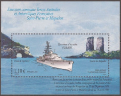 F-EX50366 TAAF FRANCE ANTARCTIC MNH 2011 ESCUADRE FORBIN SHIP BATTLESHIP.  - Schiffe