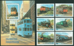 F-EX50280 GUINEE GUINEA MNH 1999 OLD LOCOMOTIVE RAILROAD FERROCARRIL TRAIN.  - Trenes