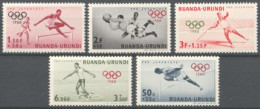 F-EX50363 RUANDA URUNDI MNH 1960 OLYMPIC GAMES ROMA SOCCER ATHLETISM JAVELIN.  - Estate 1960: Roma