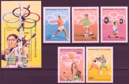 F-EX50286 GUINEA GUINEE MNH 1995 OLYMPIC GAMES ATLANTA ARCHERY BOXING BASKET JAVEIN.  - Estate 1996: Atlanta