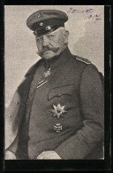 AK Paul Von Hindenburg In Uniform, Eisernes Kreuz  - Historische Persönlichkeiten