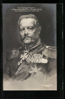 Künstler-AK Generaloberst Exzellenz V. Beneckendorff U. V. Hindenburg, Oberbefehlshaber Der Ostarmee  - Personajes Históricos