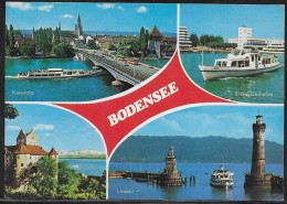 Germany.  Herzliche Grusse Vom Bodensee.  Illustrated View Posted Postcard - Lindau A. Bodensee