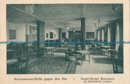 R037046 Renaissance Halle Gegen Den See. Insel Hotel Konstanz. M. Brunner - Welt