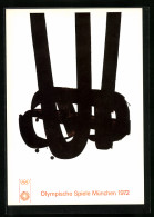 Künstler-AK München, Olympische Spiele 1972, Poster Von Pierre Soulages  - Altri & Non Classificati