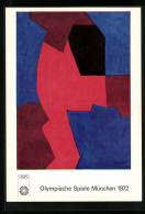 Künstler-AK München, Olympische Spiele 1972, Poster Von Serge Poliakoff, Abstrakte Kunst  - Andere & Zonder Classificatie