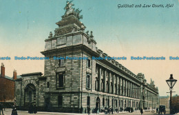 R037091 Guildhall And Law Courts. Hull. Valentine. 1917 - Monde