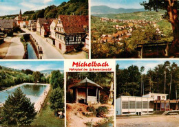 73902652 Michelbach Gaggenau Strassenpartie Panorama Schwimmbad Pavillon  Michel - Gaggenau