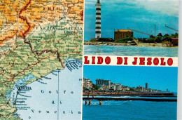 73902632 Lido Di Jesolo IT Karte Leuchtturm Strandpartie  - Other & Unclassified
