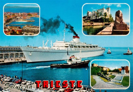 73902571 Trieste Triest IT Teilansichten Schloss Hafen Kreuzfahrtschiff  - Other & Unclassified