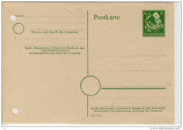 Postkarte, Ganzsache,  THÜRINGEN 6 Pf - Sonstige & Ohne Zuordnung