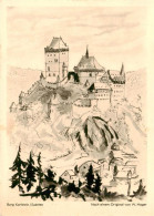 73902370 Karlstejn Karlstein Burg CZ Burg Karlstejn Zeichnung  - República Checa