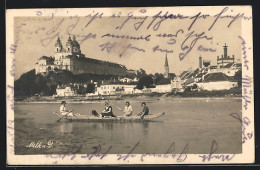 AK Melk /Donau, Ruderboot Mit Hund  - Sonstige & Ohne Zuordnung