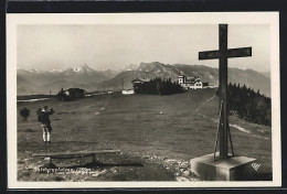 AK Gaisberg, Gaisbergplateau, Gipfelkreuz Mit Watzmann & Untersberg  - Otros & Sin Clasificación