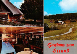 73864070 Breitnau Gasthaus Zum Strauss Gaststube Panorama Breitnau - Autres & Non Classés