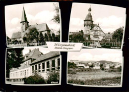 73863986 Wuergendorf Burbach Kirche Helmhof Schule Ortspartie  - Other & Unclassified