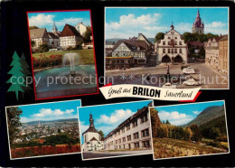 73863944 Brilon Brunnen Markt Rathaus Panorama Brilon - Brilon