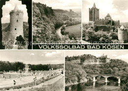 73251349 Bad Koesen Burg Saaleck Ostturm Rudelsburg Schwimmbad Der Jugend Bad Ko - Bad Koesen