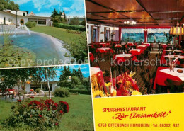 73251125 Hundheim Offenbach-Hundheim Speiserestaurant Zur Einsamkeit Brunnen Gas - Altri & Non Classificati