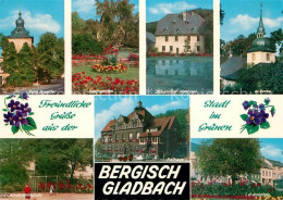 73250719 Bergisch Gladbach Burg Zweiffel Rosengarten Johanniter Komturei Kirche  - Bergisch Gladbach