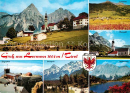 73250049 Lermoos Tirol Ortsansicht Mit Kirche Landschaftspanorama Alpen Zugspitz - Other & Unclassified