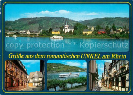 73250015 Unkel Rhein Panorama Blick Ueber Den Rhein Fahrgastschiff Fachwerkhaeus - Other & Unclassified