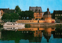 73250005 Lahnstein Wirtshaus An Der Lahn Fahrgastschiff Wasserspiegelung Lahnste - Lahnstein