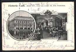 AK Berlin, Victoria-Cafe, Unter Den Linden 46 Ecke Friedrichstrasse, Innenansicht  - Mitte