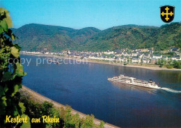 73249987 Kestert Rhein Panorama Blick Ueber Den Rhein Rheinfaehre Kestert Rhein - Altri & Non Classificati