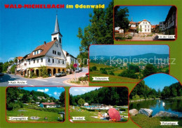 73249978 Wald-Michelbach Kirche Campingplatz Freibad Parkanlagen In Der Gass Pan - Altri & Non Classificati
