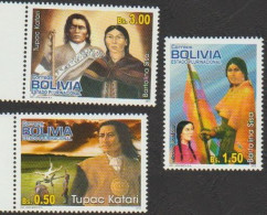 2012 Bolivia Indigenous Leaders MNH Scott 1534-1536 - Bolivie