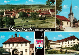 73249943 Burgebrach Ortsansicht Mit Kirche Rathaus Krankenhaus Wappen Burgebrach - Other & Unclassified