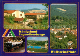 73249932 Wolfstein Pfalz Koenigsland Jugendherberge Lore Freibad Fliegeraufnahme - Altri & Non Classificati