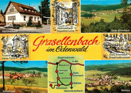 73249808 Grasellenbach Hammelbach Kapellenruine Panorama Tromm Irene Turm Wahlen - Other & Unclassified