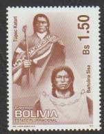 2010 Bolivia Leaders Of Rebelion Of Indigenous MNH Scott 1424 - Bolivien