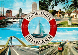 73249268 Fehmarn Burgstaaken Hafen Fehmarnsundbruecke Burg Faehrbahnhof Puttgard - Fehmarn