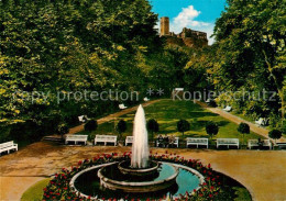 73249171 Koenigstein Taunus Blick Vom Kurhaus Kurpark Brunnen Burgruine Koenigst - Koenigstein