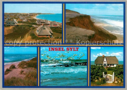 73249137 Insel Sylt Landschaftspanorama Steilkueste Duenen Friesenhaus Brandung  - Autres & Non Classés