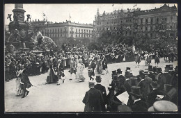 AK Leipzig, Historischer Festzug Zur Universitäts-Jubelfeier 1909, Teilnehmer In Kostümen  - Leipzig