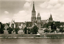 73248985 Ulm Donau Blick Ueber Die Donau Zur Altstadt Mit Ulmer Muenster Ulm Don - Ulm