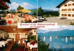 73248964 Dietringen Forggensee Gasthof Cafe Schwarzenbach Terrasse Segeln Allgae - Autres & Non Classés