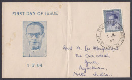 Sri Lanka Ceylon 1964 FDC S. W. R. D. Bandaranaike, Politician, Prime Minister, Politician, First Day Cover - Sri Lanka (Ceilán) (1948-...)