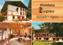 73248942 Rottach-Egern Gaestehaus Ziegleder Gaststube Liegewiese Rottach-Egern - Autres & Non Classés